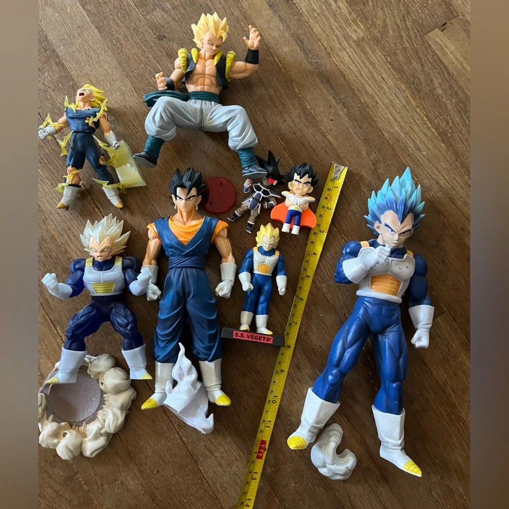 Assorted Dragon Ball Action Figures - Blue, Yellow, Black